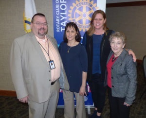 Pictured here are Edward Bourassa, Colleen Ampezzan (PAES instructor), Erin Dobbins andLinda Newsome.