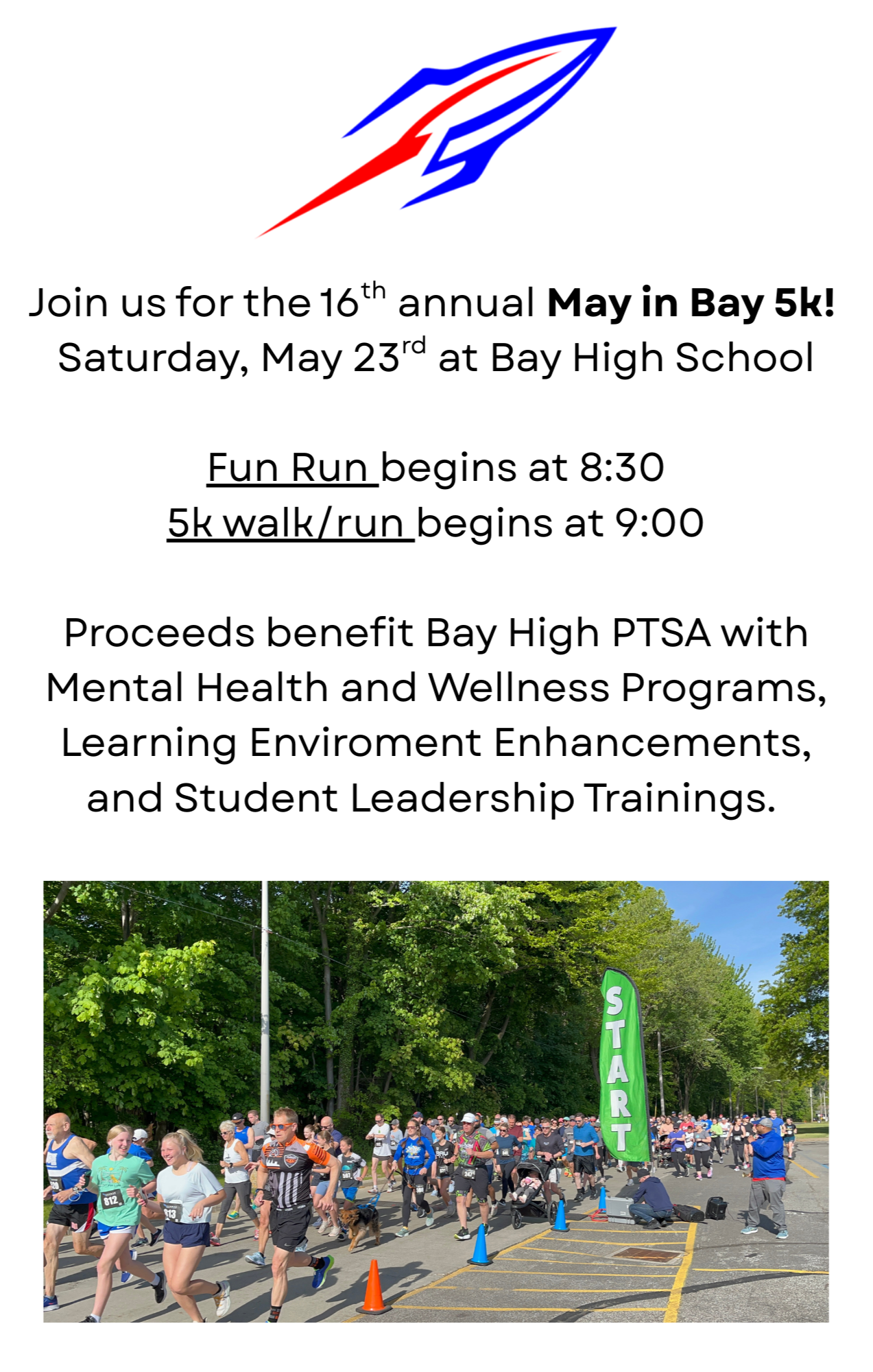 May in Bay 5K Logo