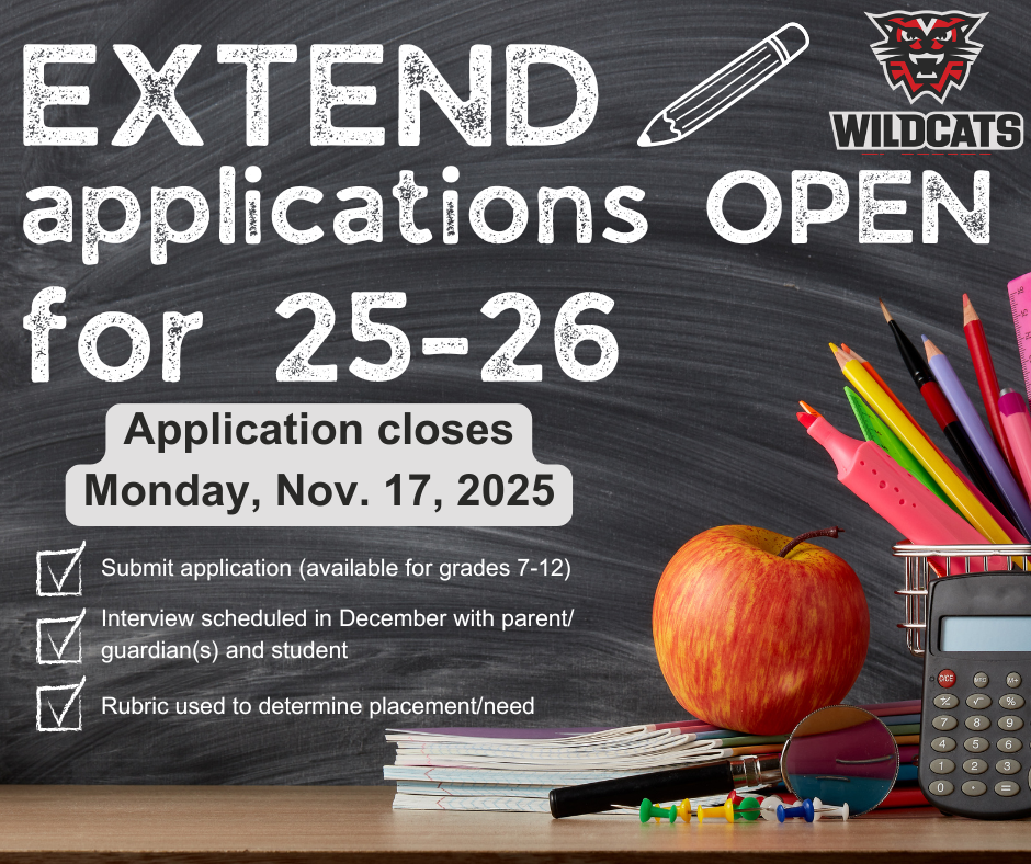 Extend Applications close Nov. 17, 2025