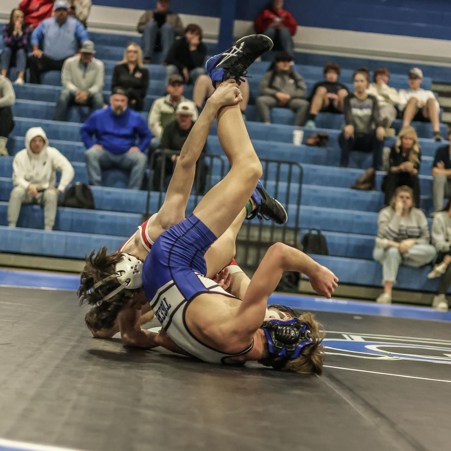 wrestlers on mat