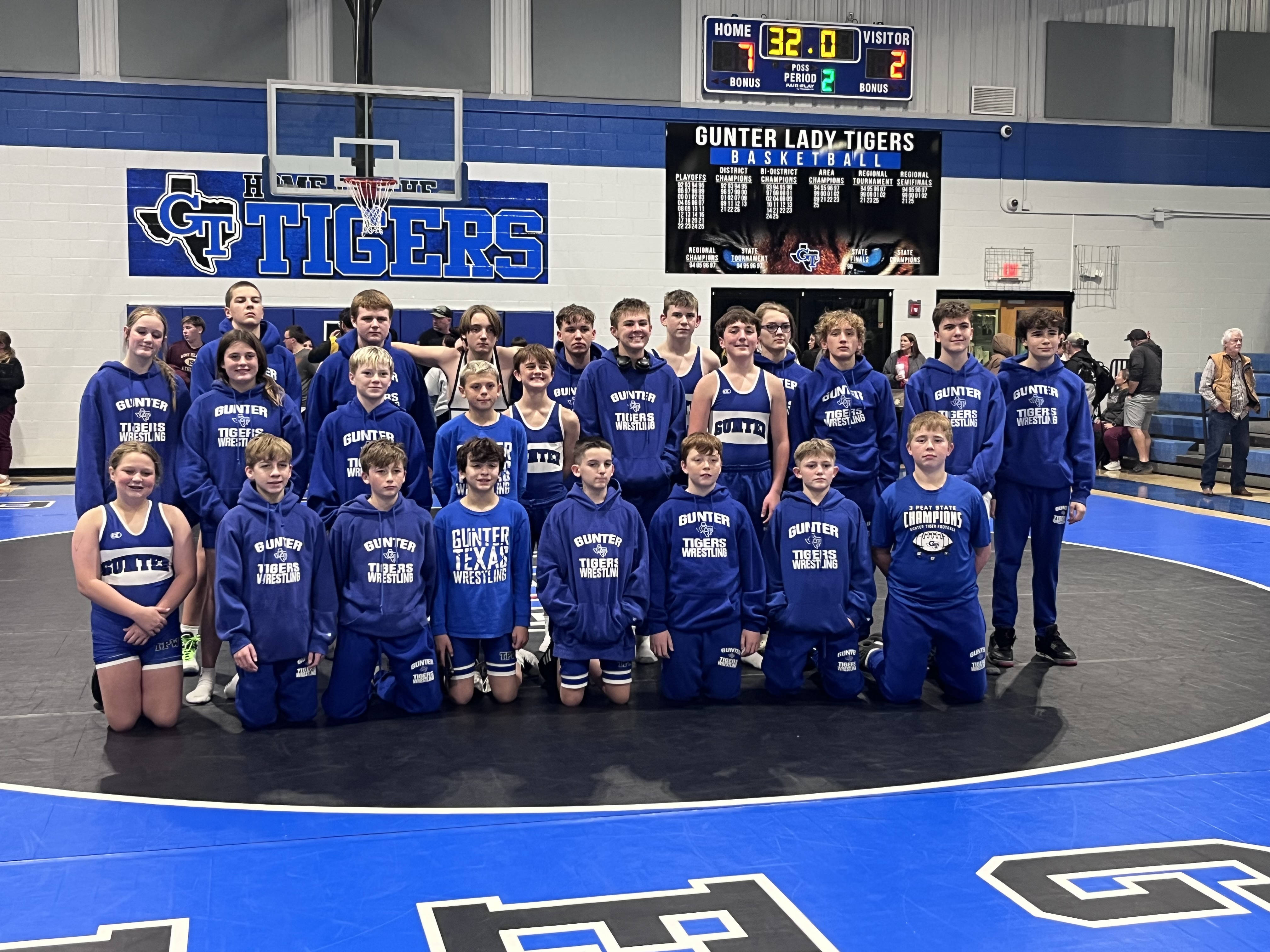 Students Wrestling.