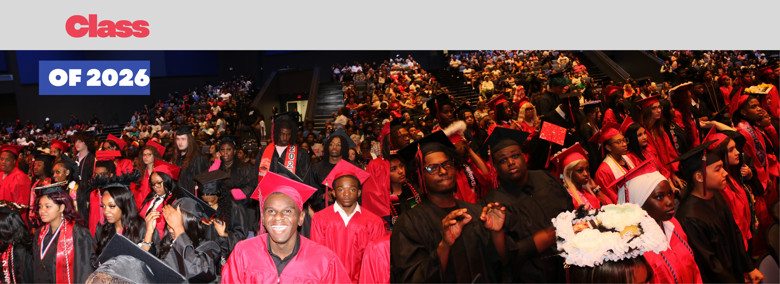 2026 Graduates in their seats