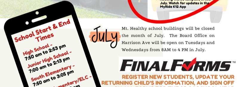 Back to school bulletin