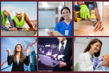 graphic showing different career paths