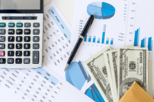 picture of calculator and money