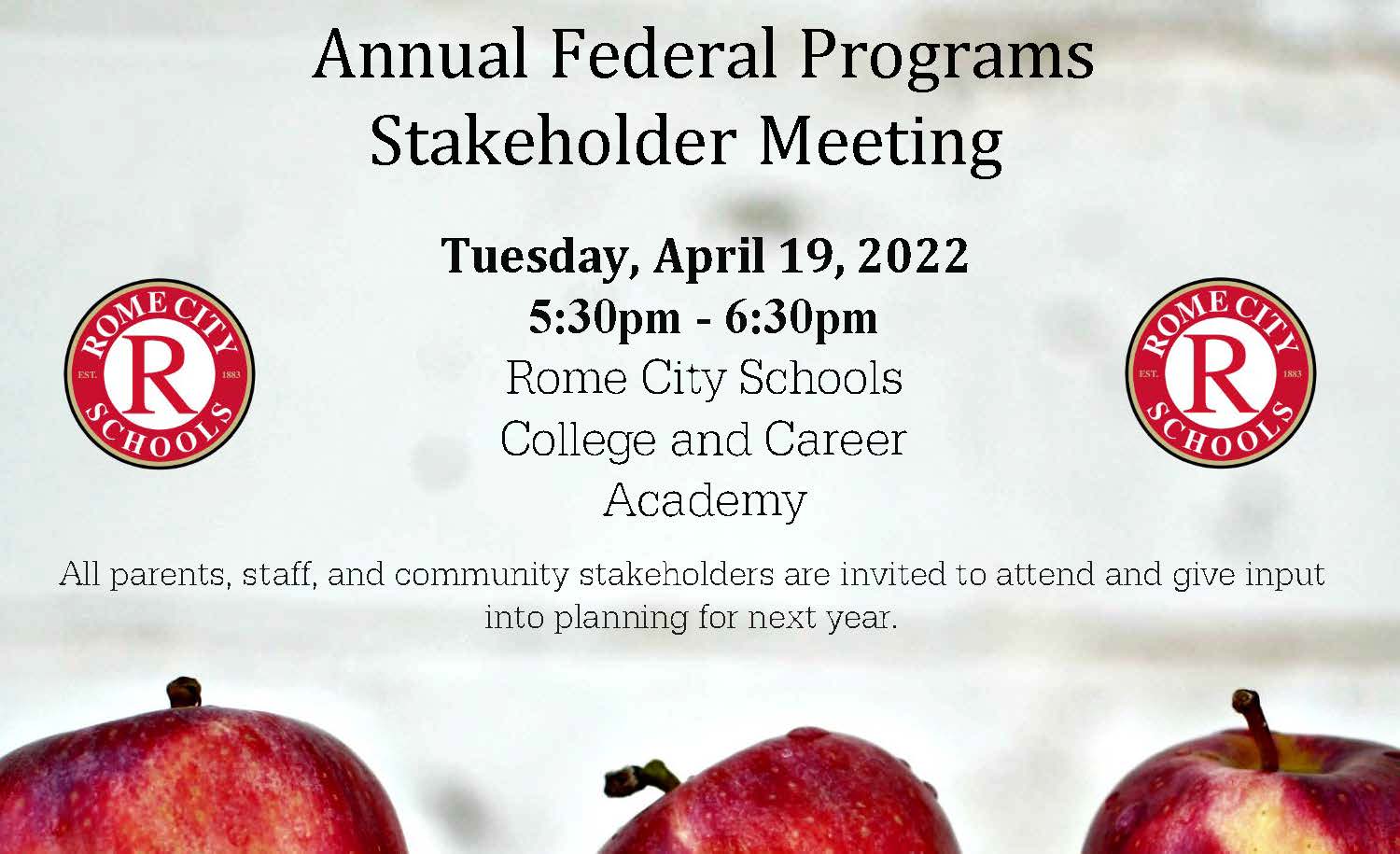 Annual Federal Stakeholder