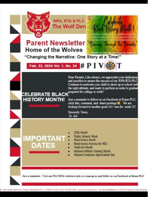 Dr. Rob's Weekly Parent Newsletter