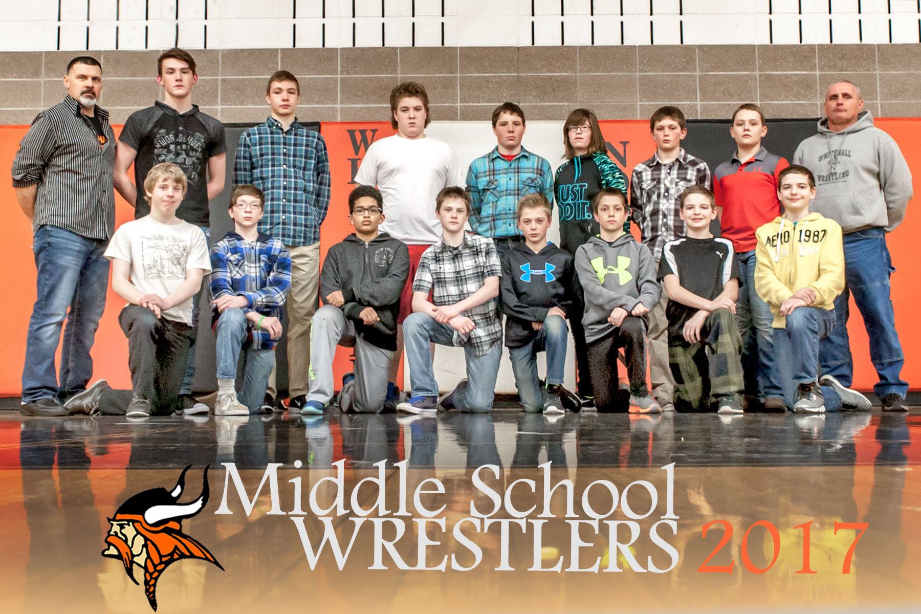 Middle school wrestling team 2017 