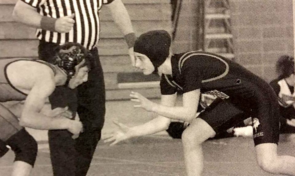 Cassie McAnallen; Whitehall's first female wrestler.