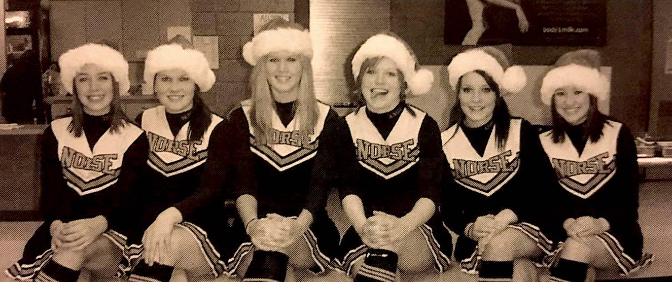 The Cheer Squad at the Holiday Tournament.