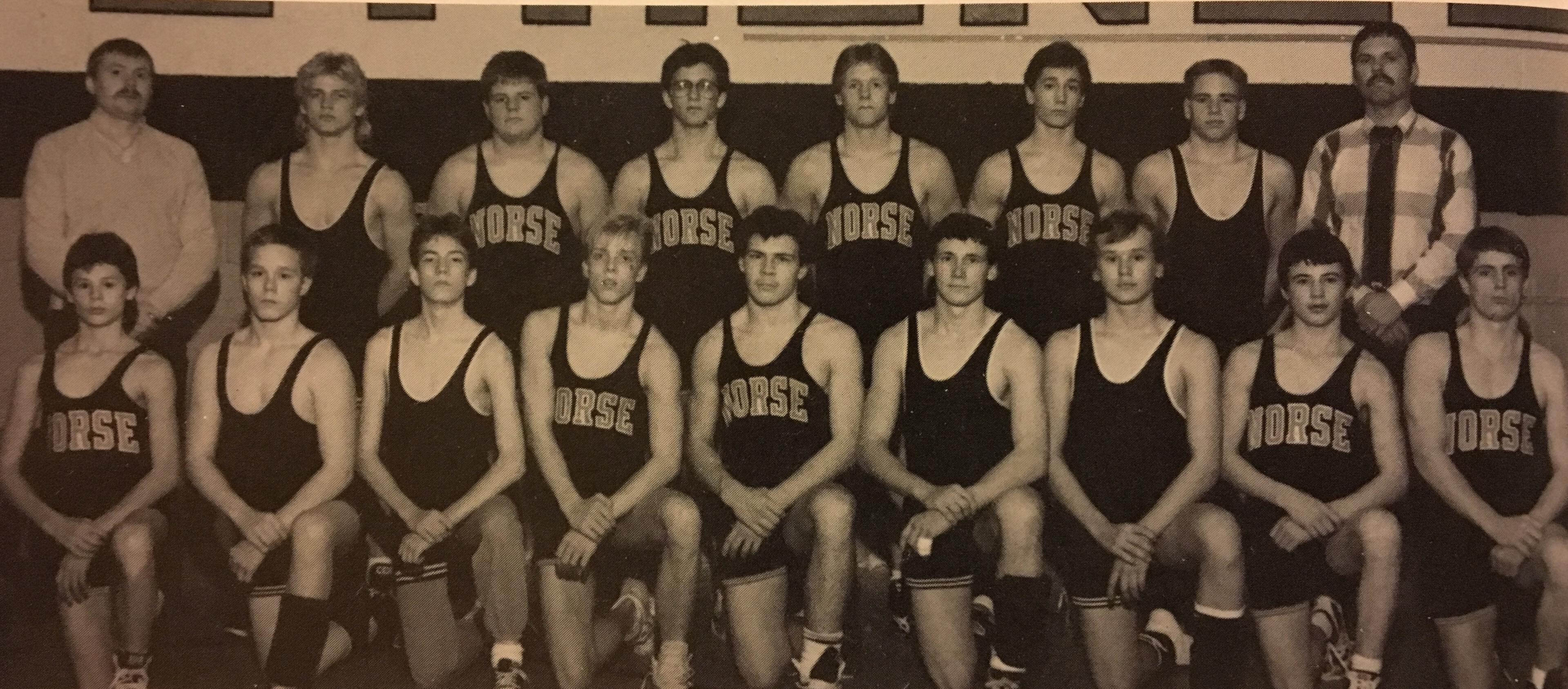 1988-1989 Whitehall Norsemen Wrestling Team Photo