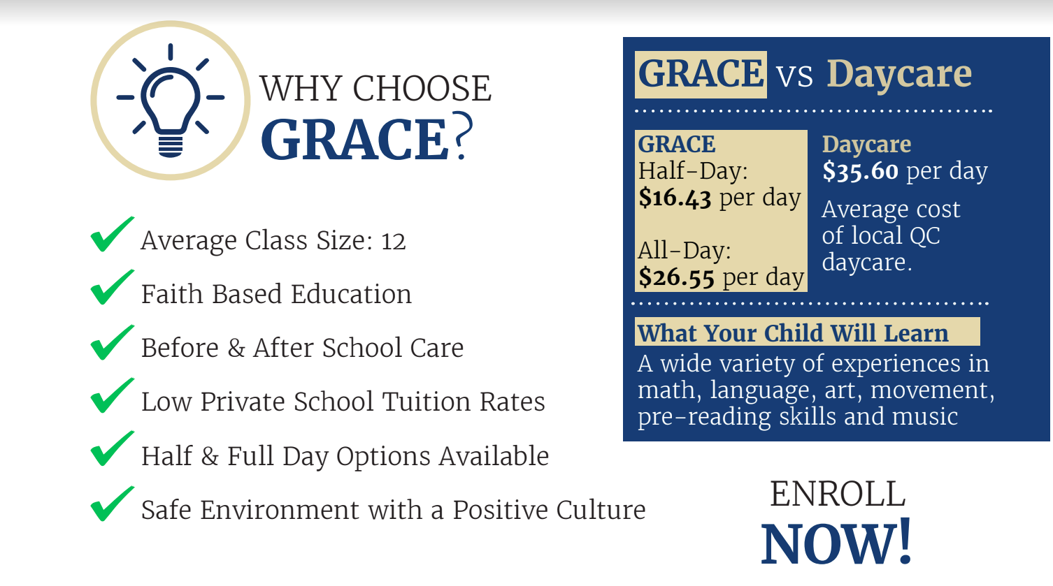 Why Choose Grace graphic