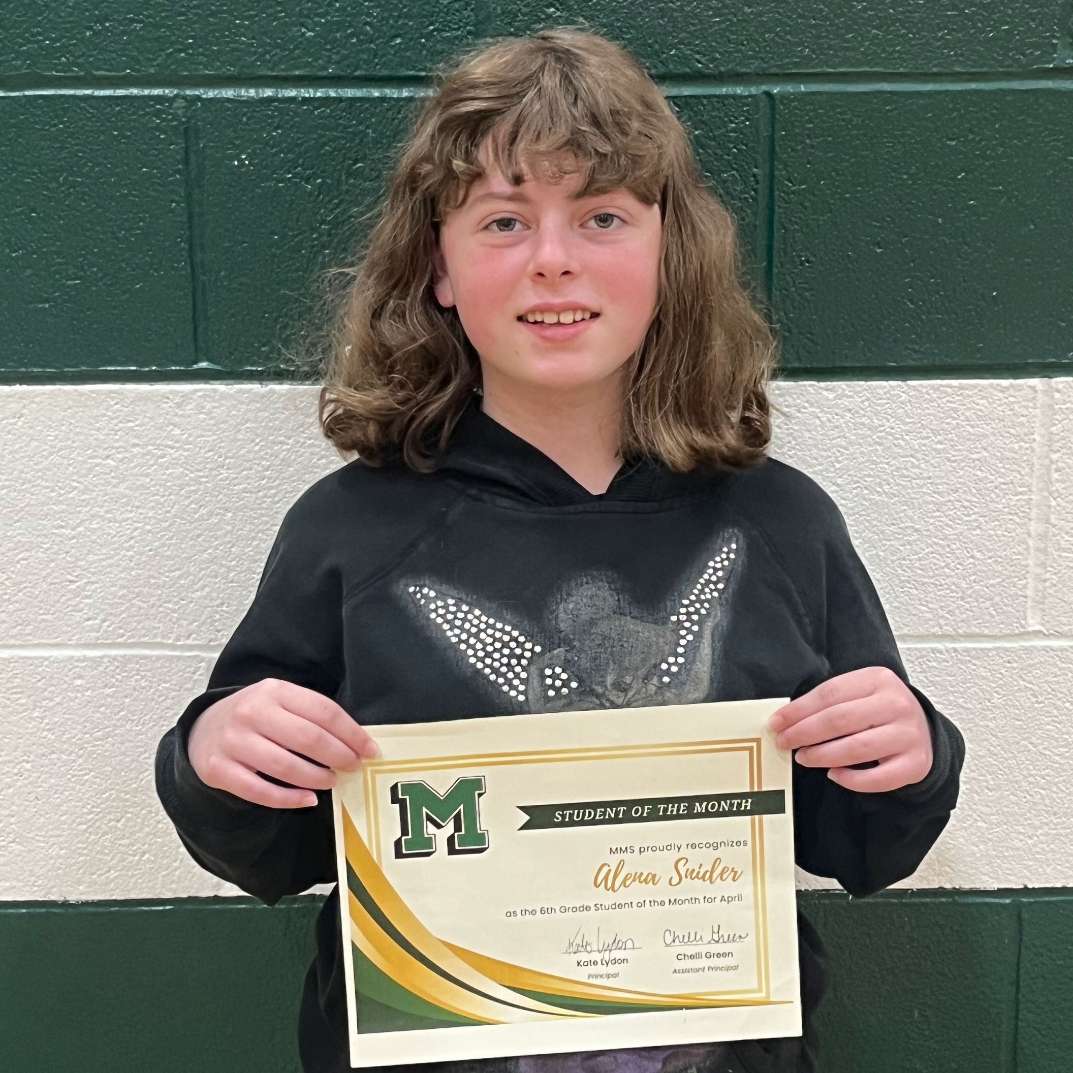 Alena - MMS 6th Grade April Student of the Month