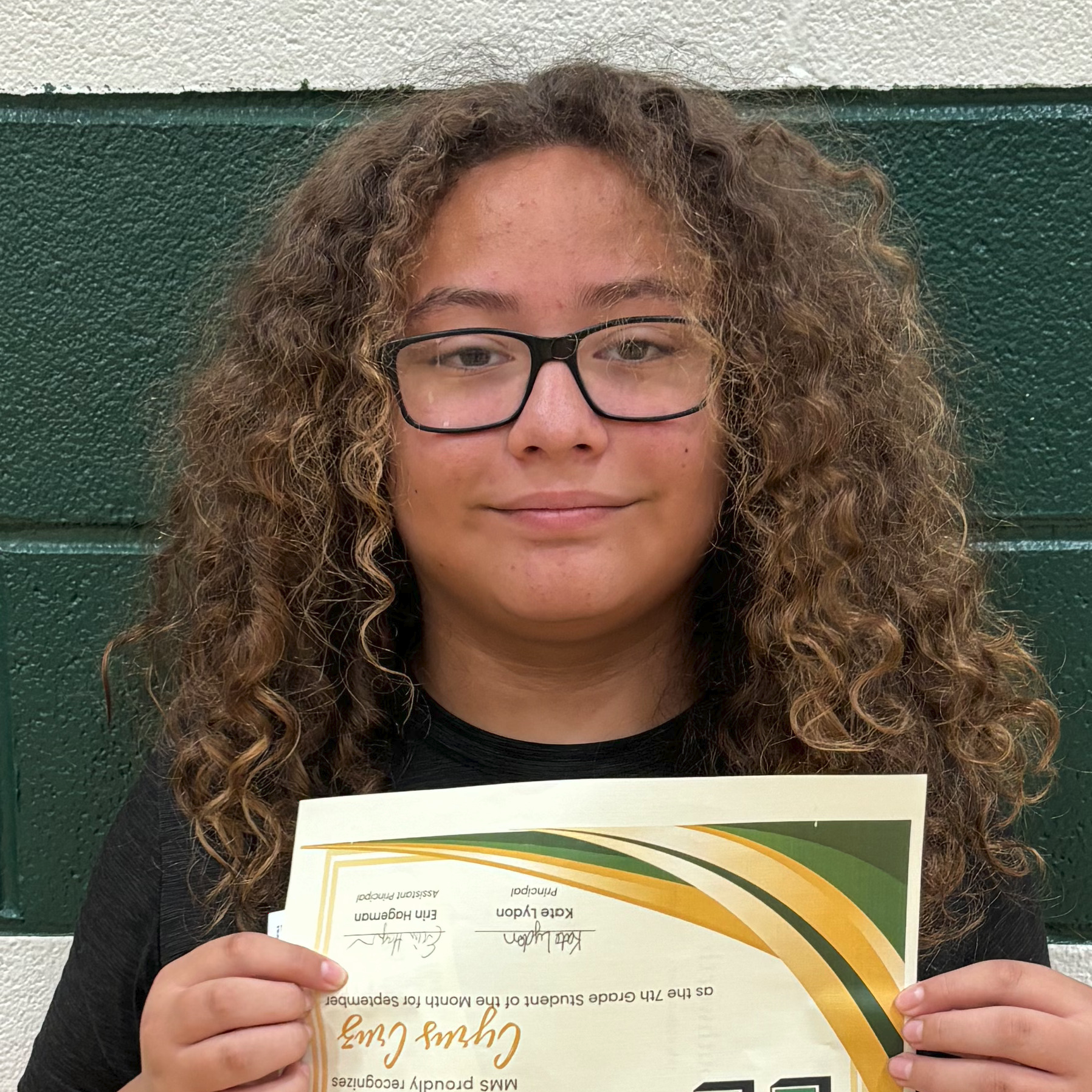 Cyrus - MMS 7th Grade September Student of the Month