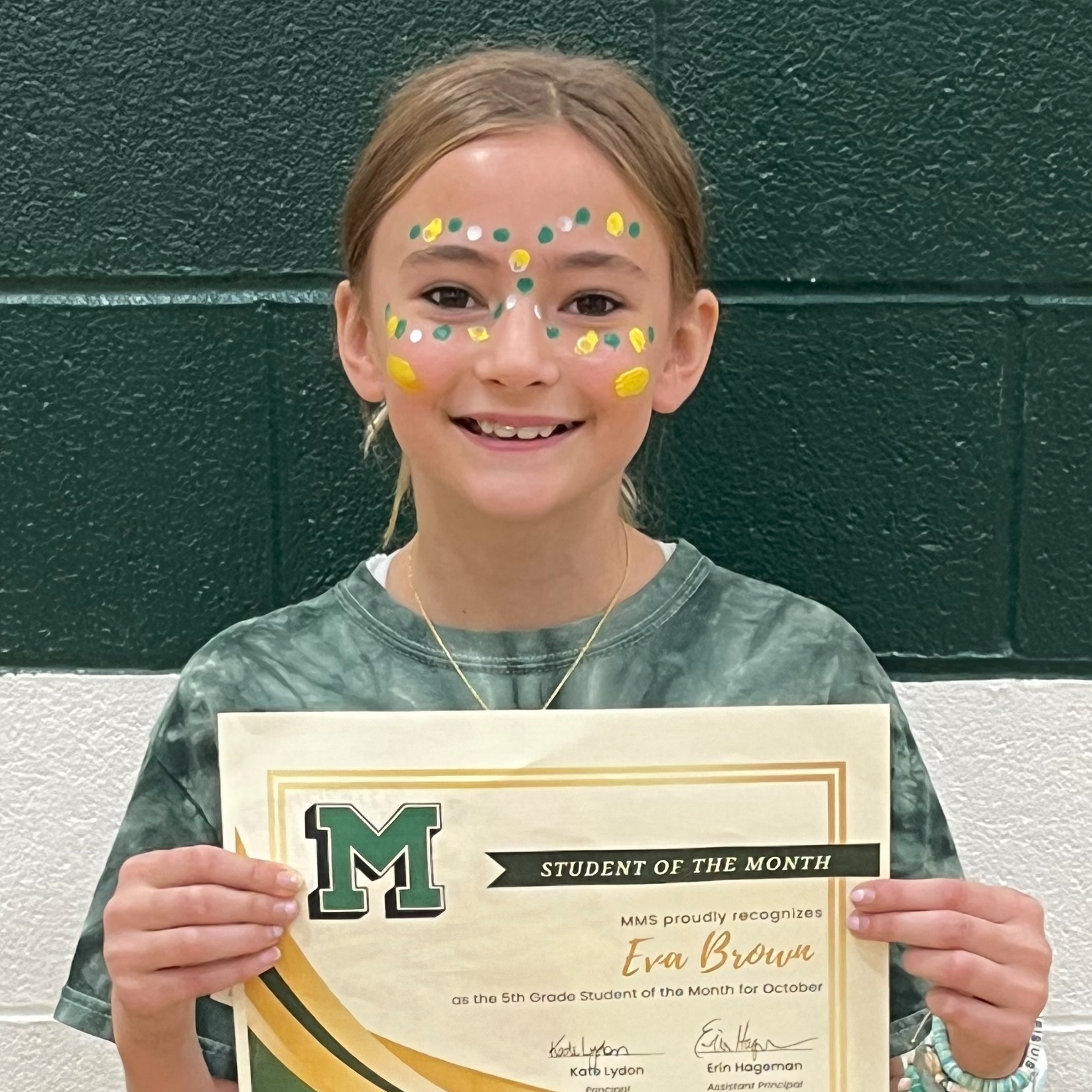 Eva - MMS 5th Grade October Student of the Month