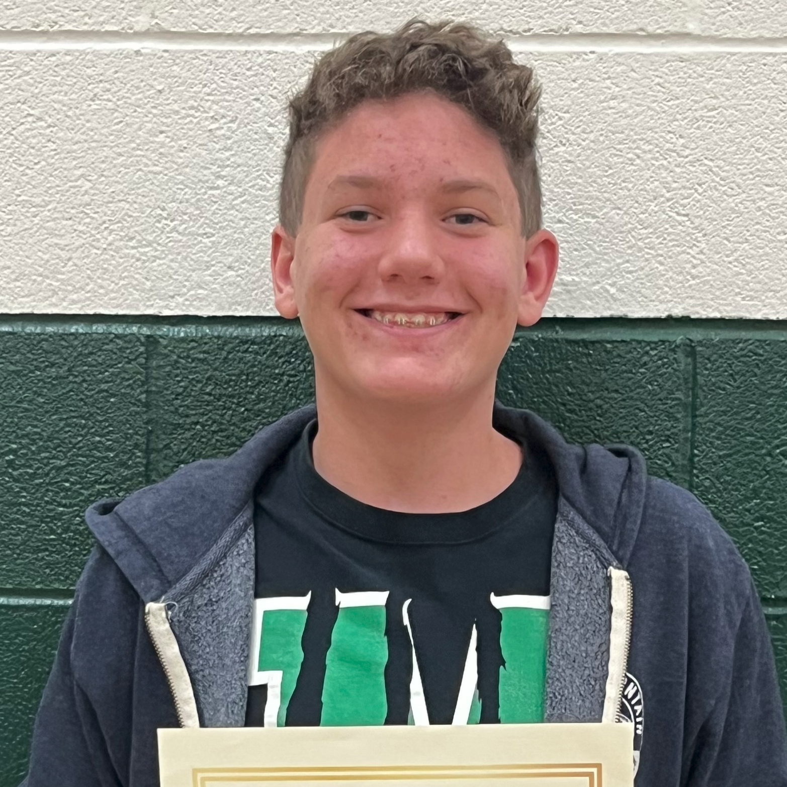 Aaron - MMS 8th Grade September Student of the Month