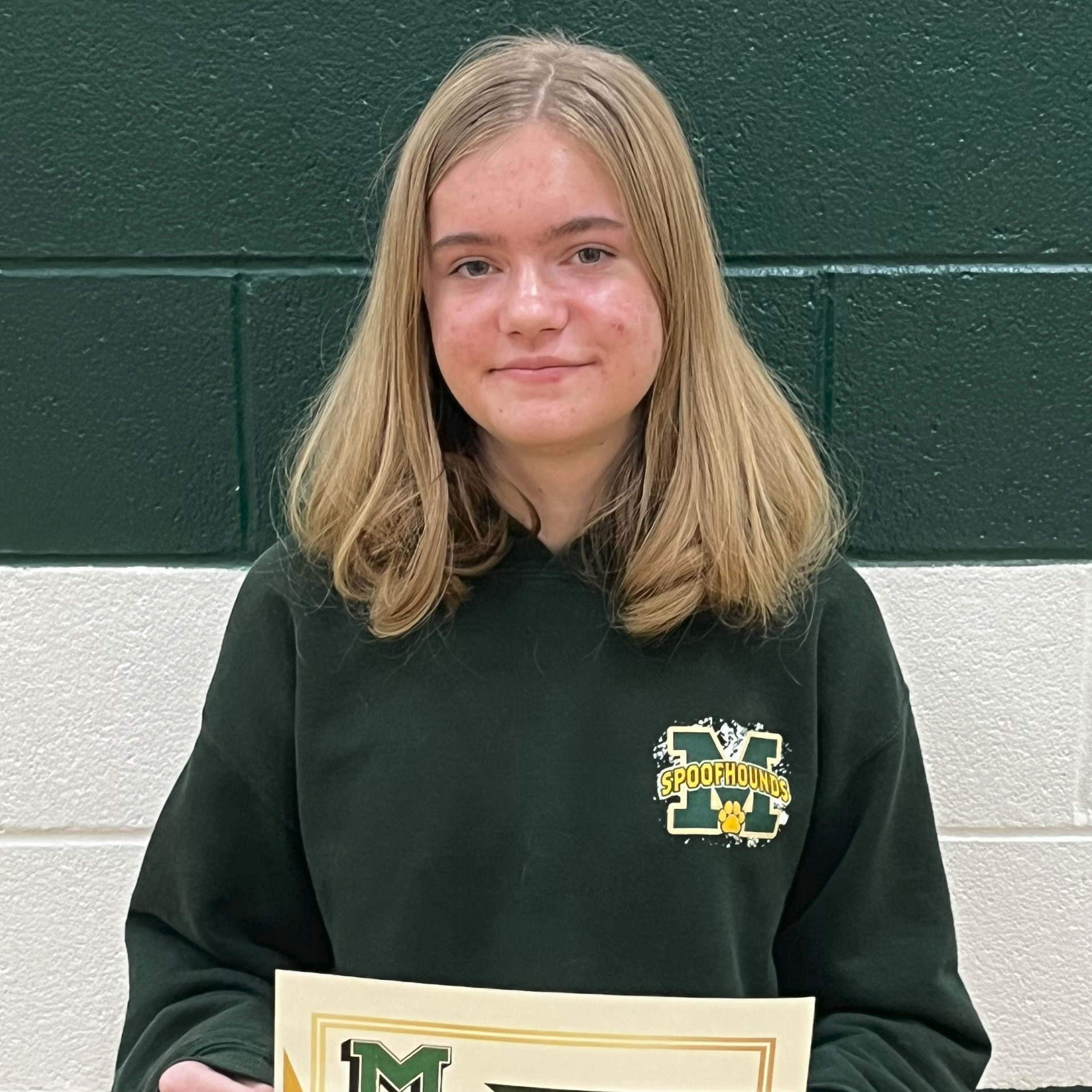 Glannah - MMS 8th Grade January Student of the Month