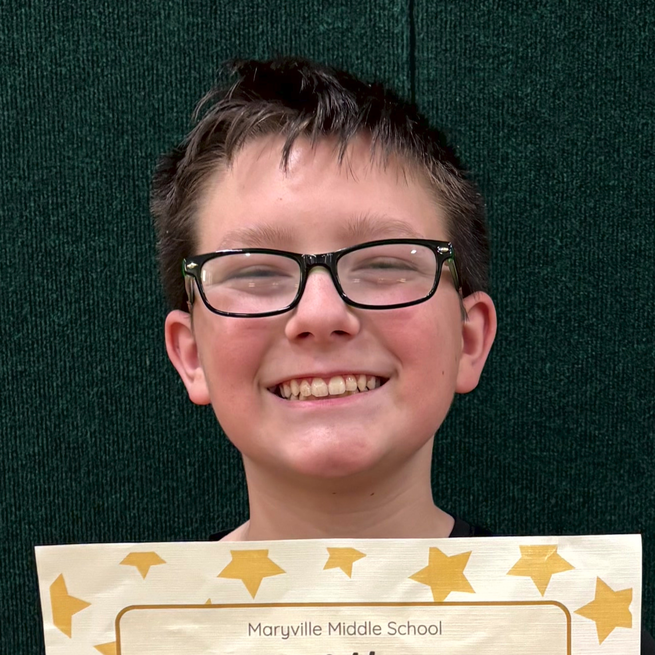 Collin - MMS 7th Grade February Student of the Month