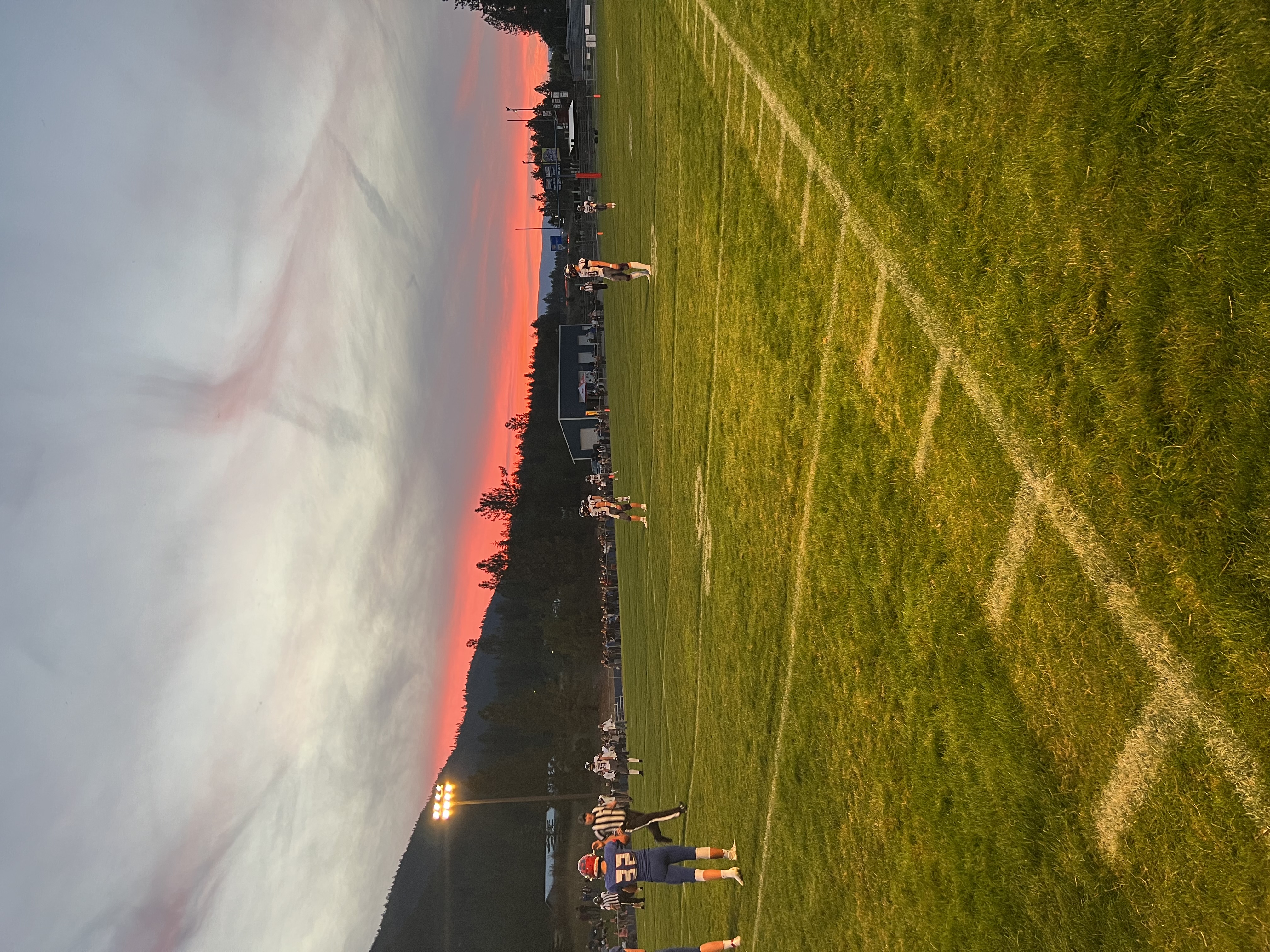 Sunset on football in Superior