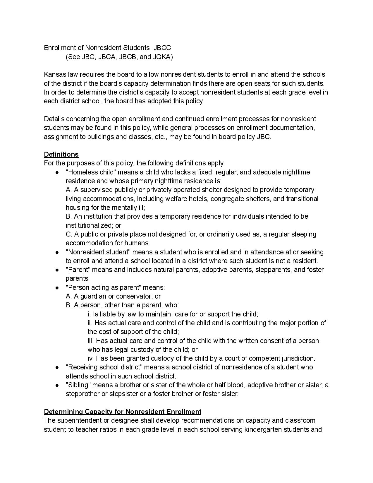 Enrollment Policy Pg 1
