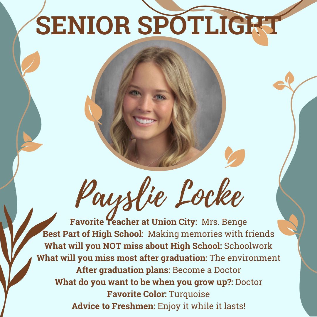 Senior Spotlight Union City Public Schools