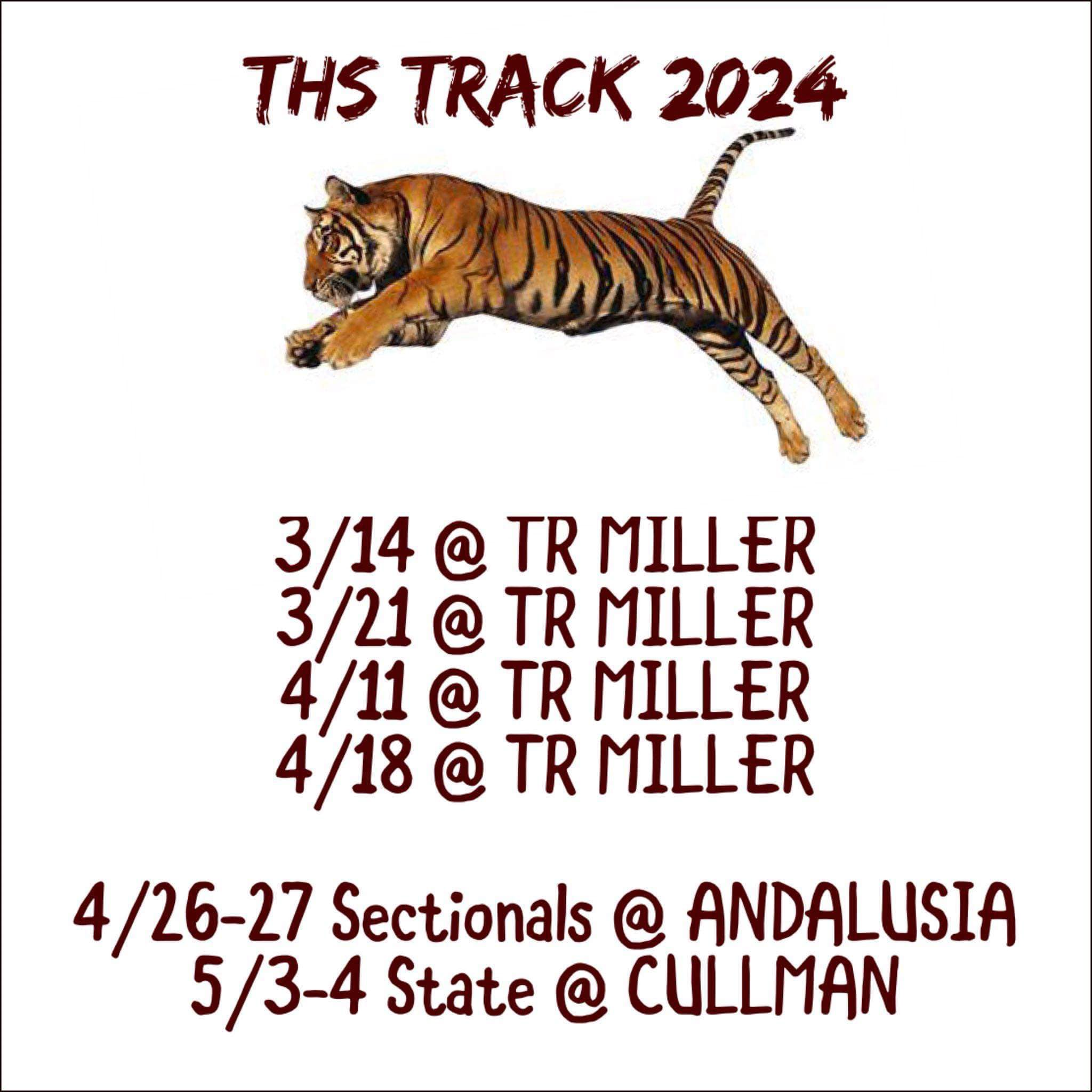 2023 THS track schedule