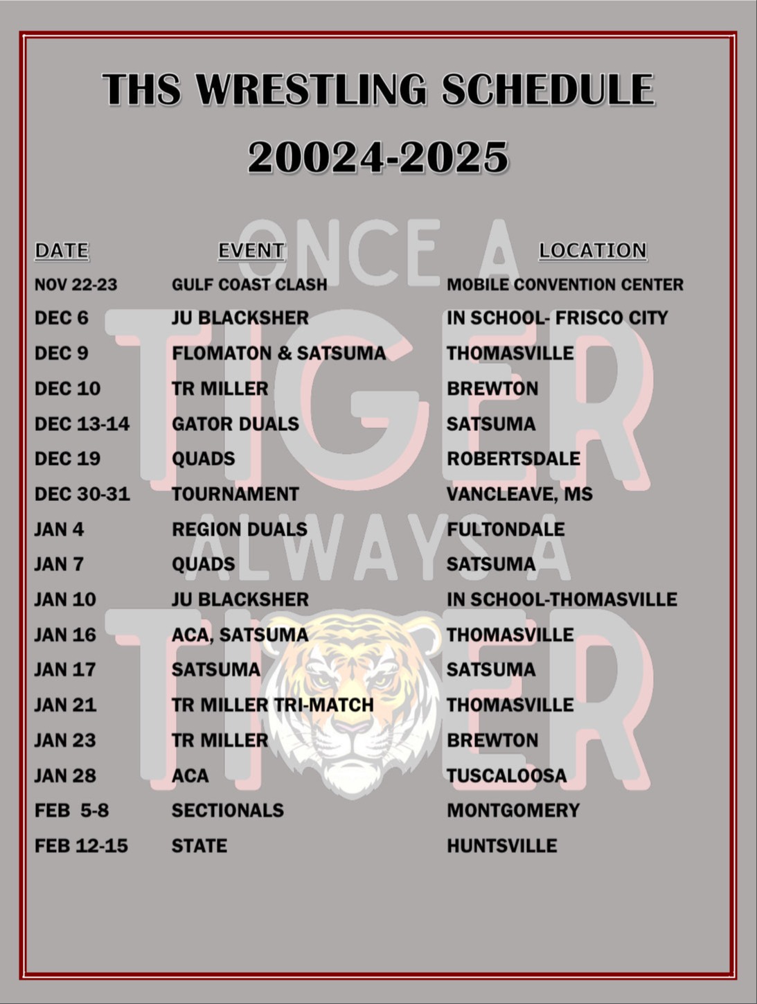 23-24 wrestling schedule