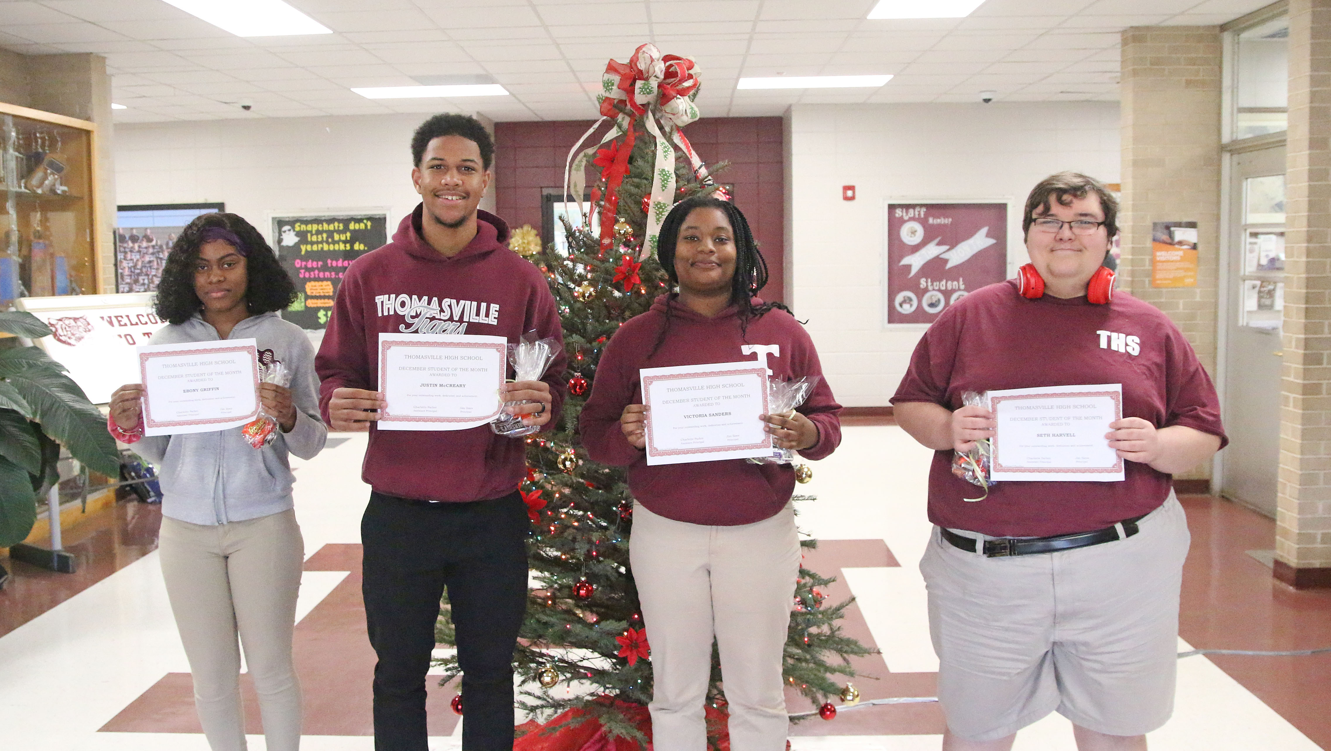 THS Students of the Month - Dec. 2021