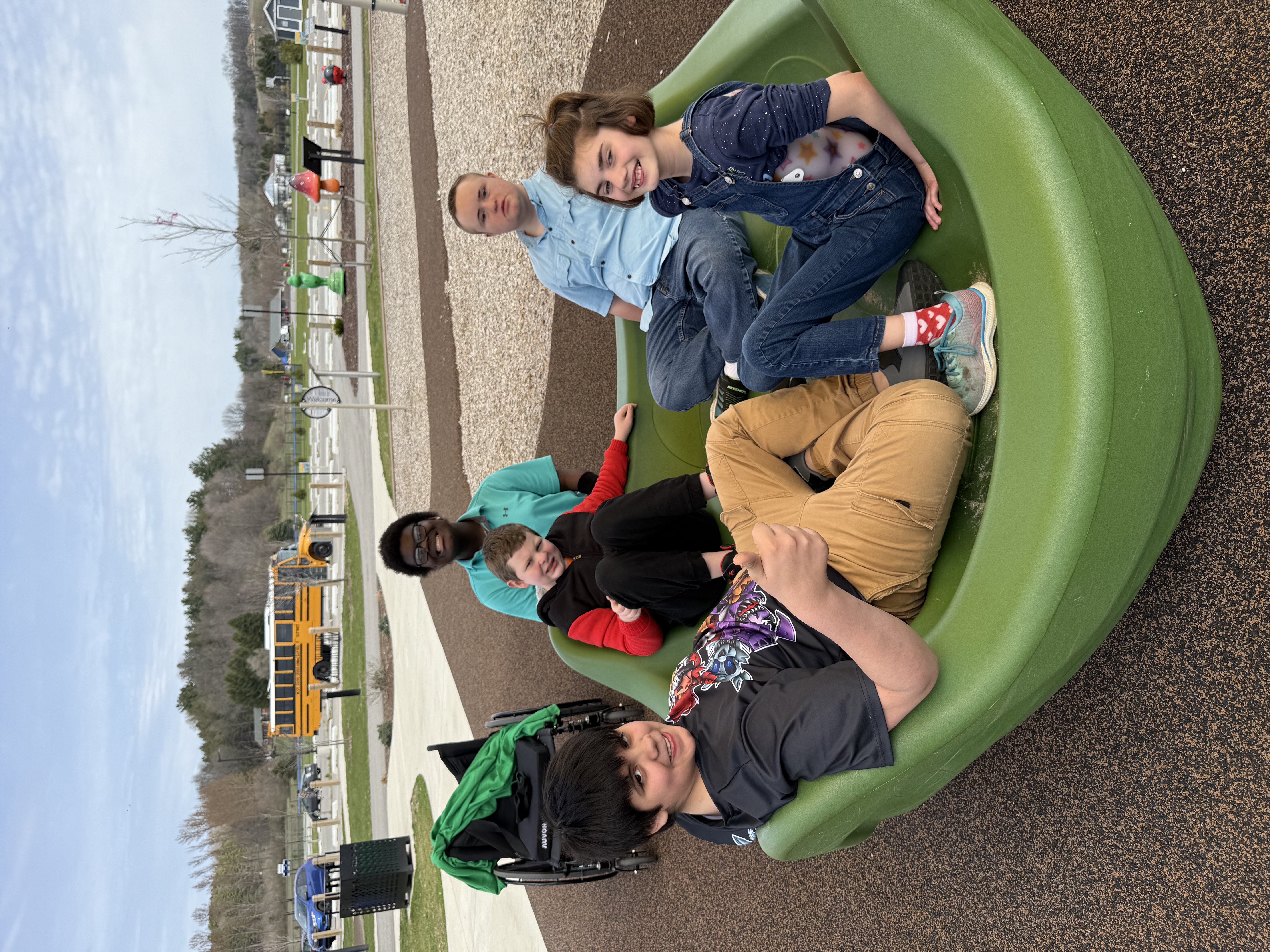 Students on the playground