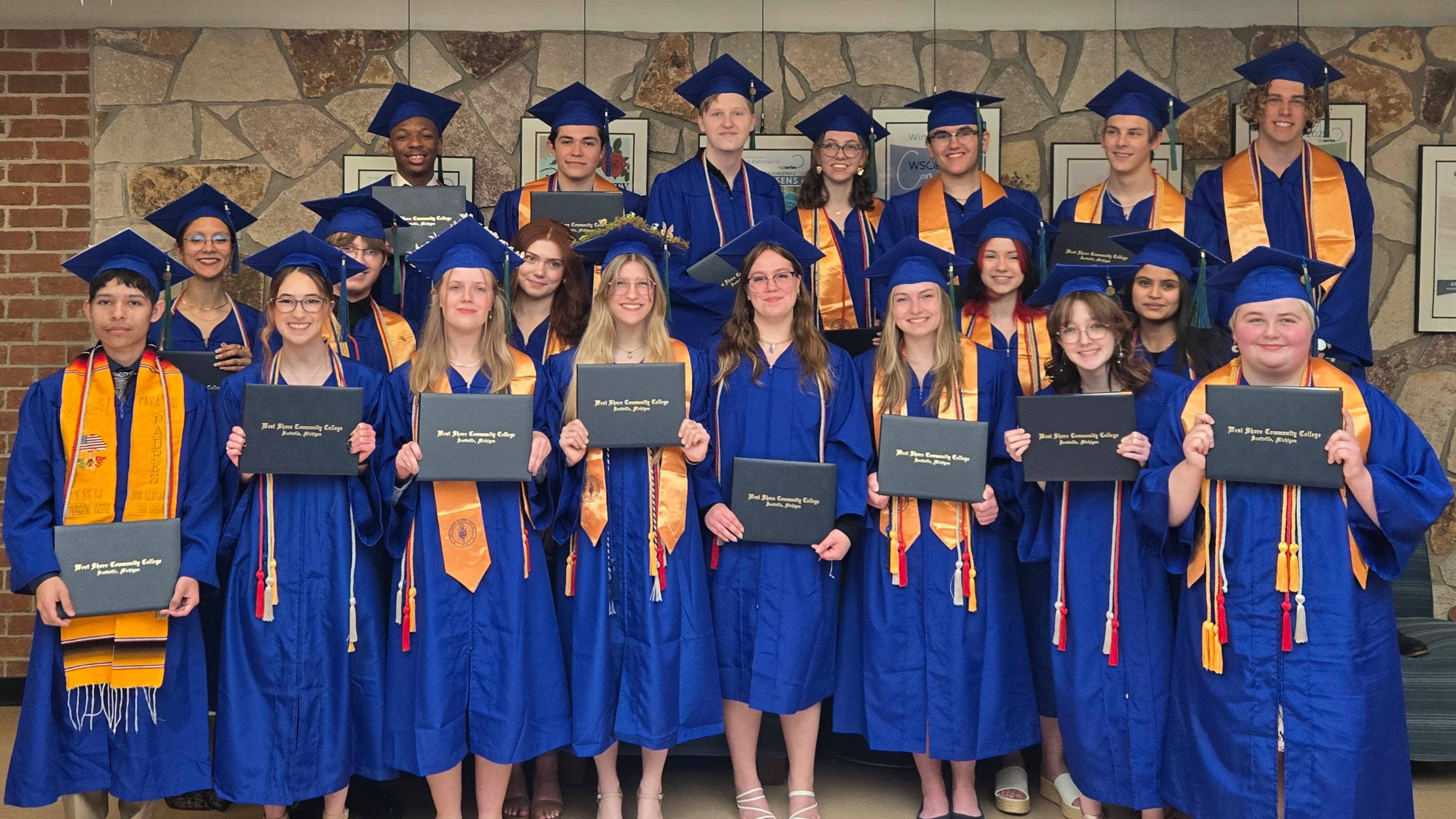 college graduation group photo