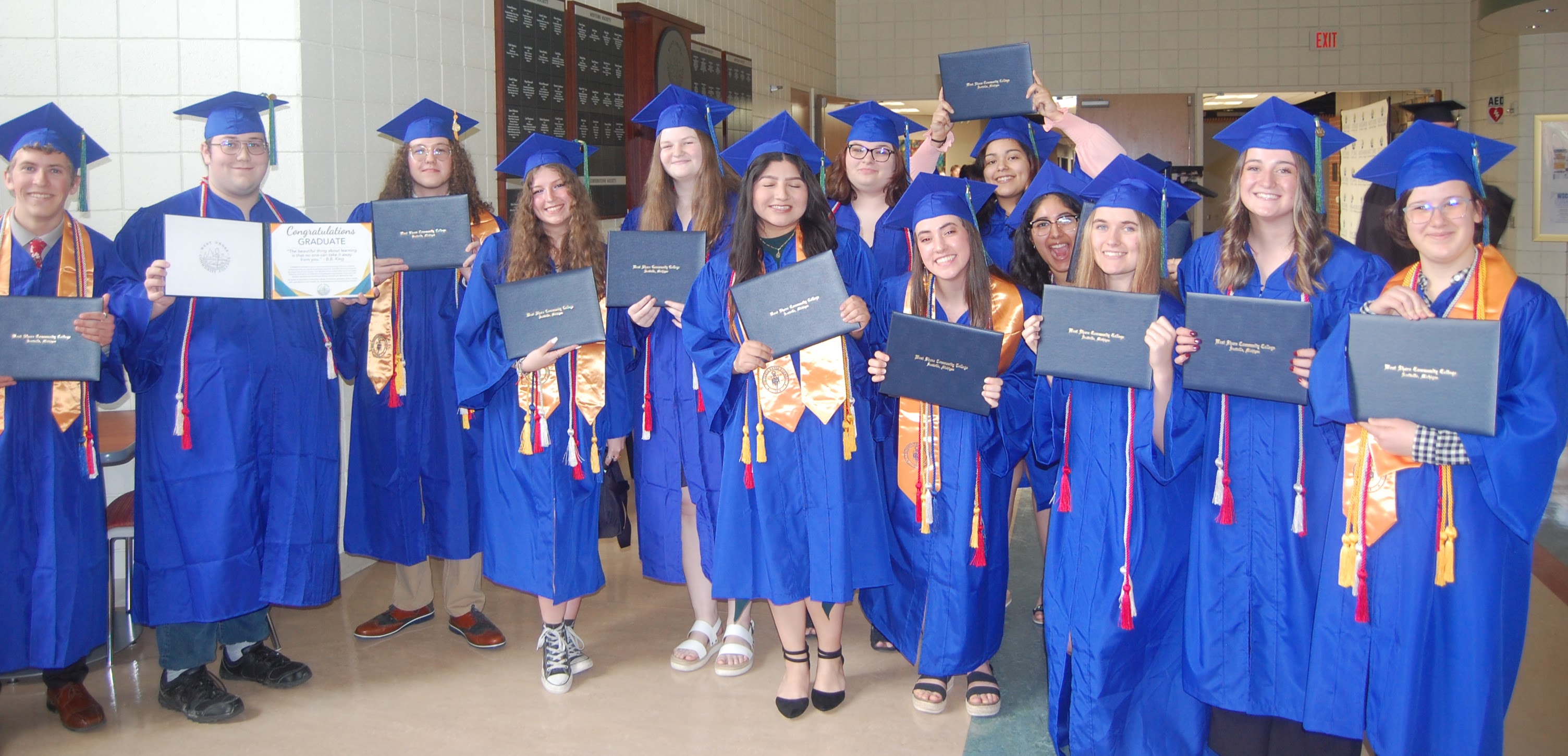 college graduation group photo