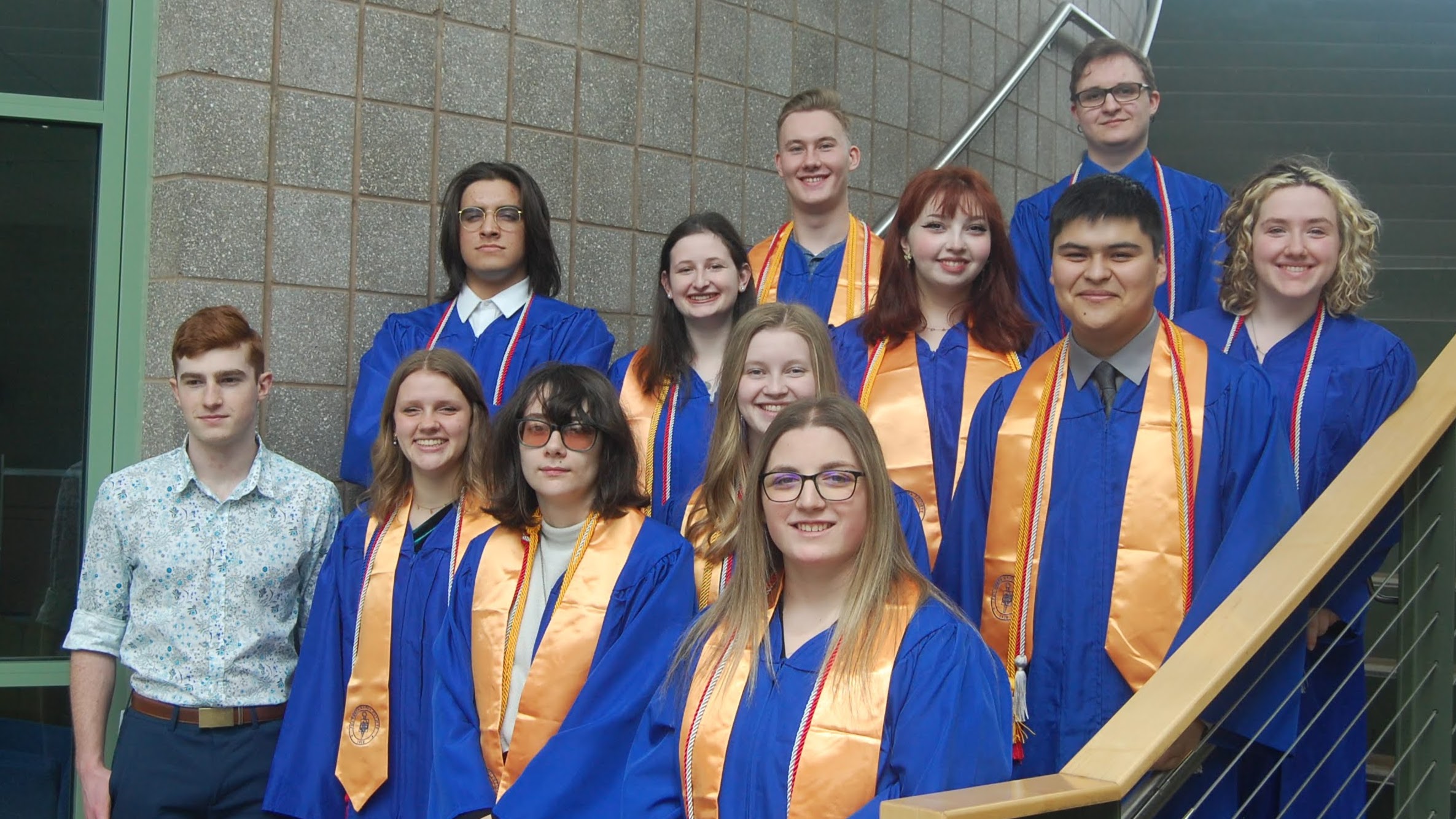 college graduation group photo