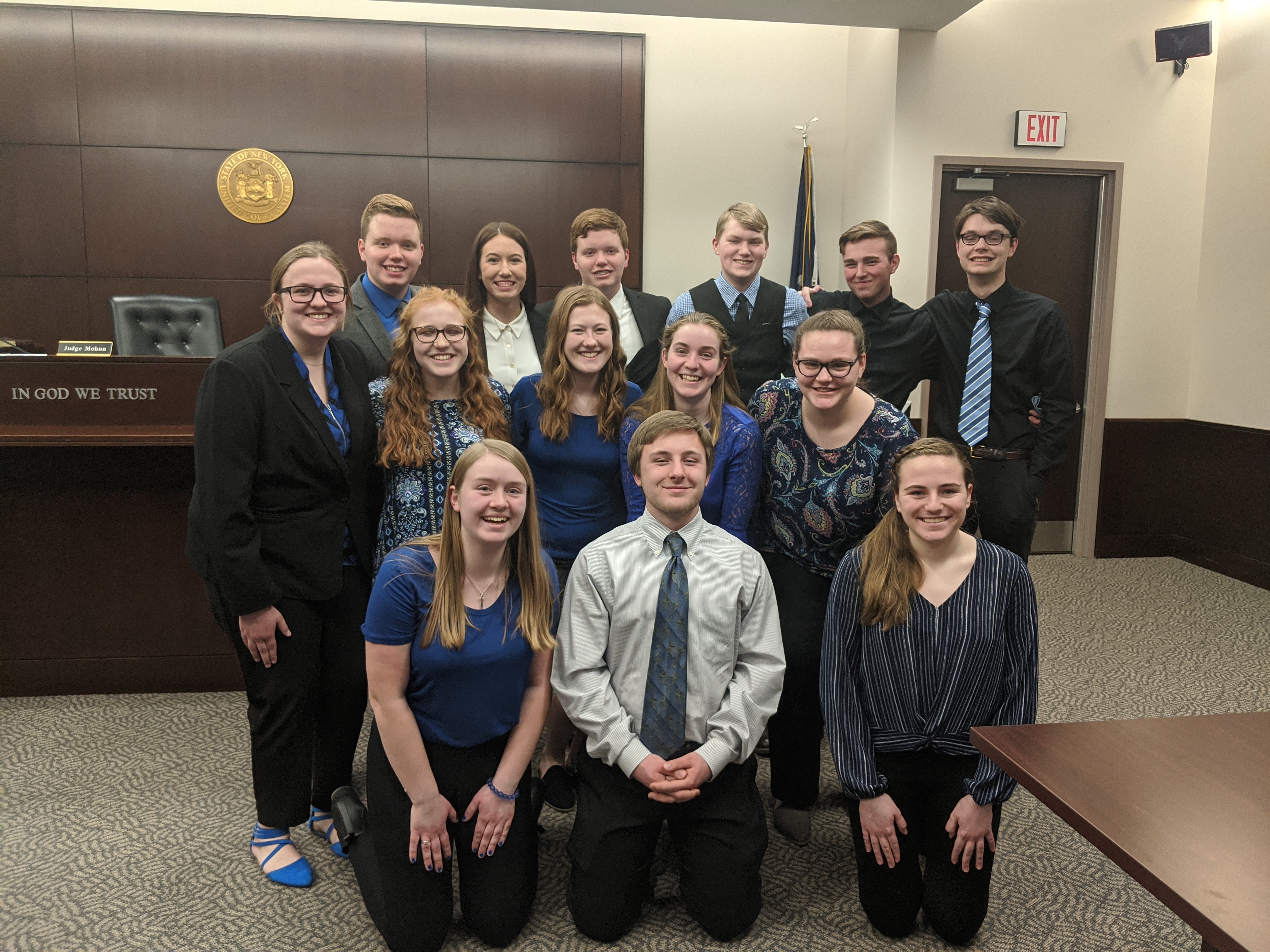 Mock Trial Team - March 2020