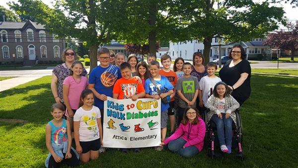 Attica Elementary JDRF Kids Walk