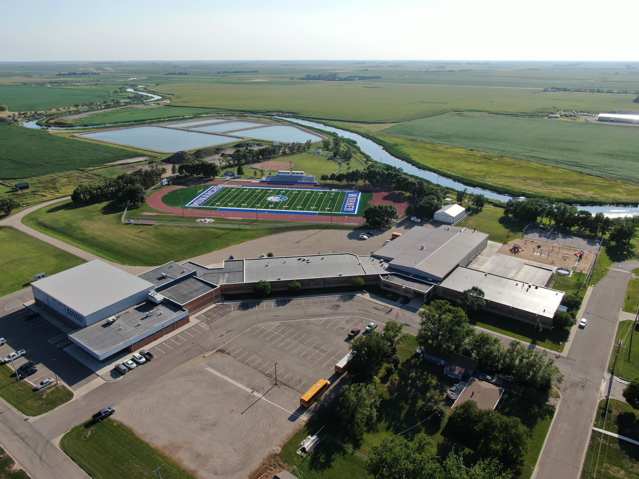 Warner School Aerial photo