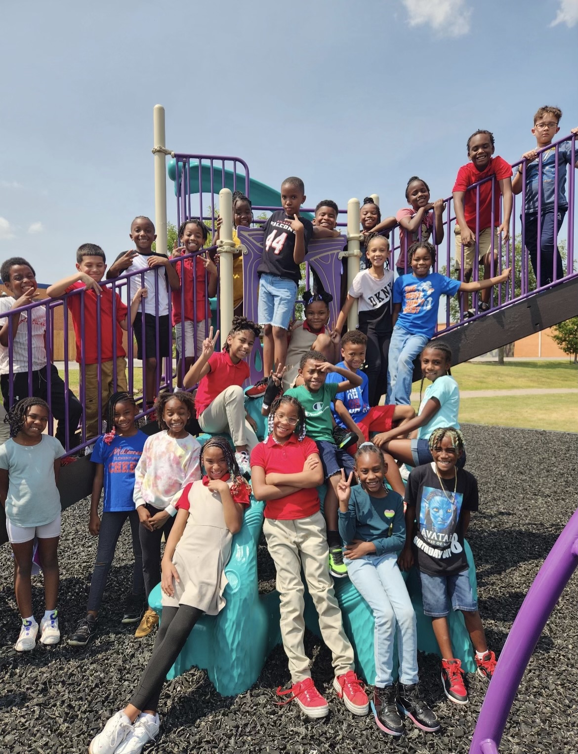 Kids on playground