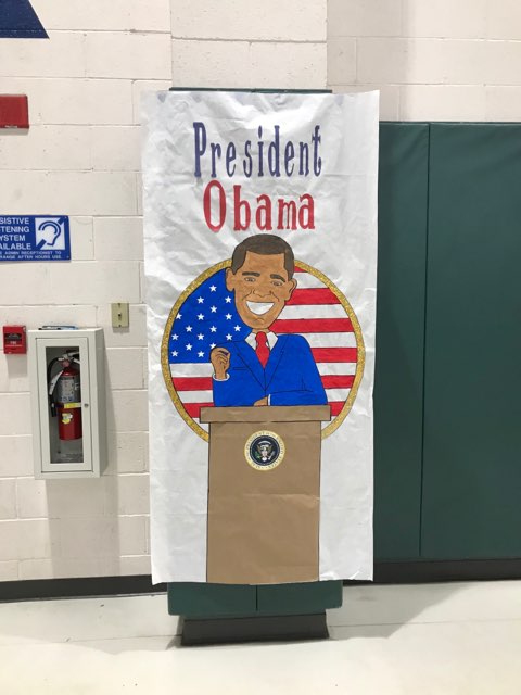 President Obama banner