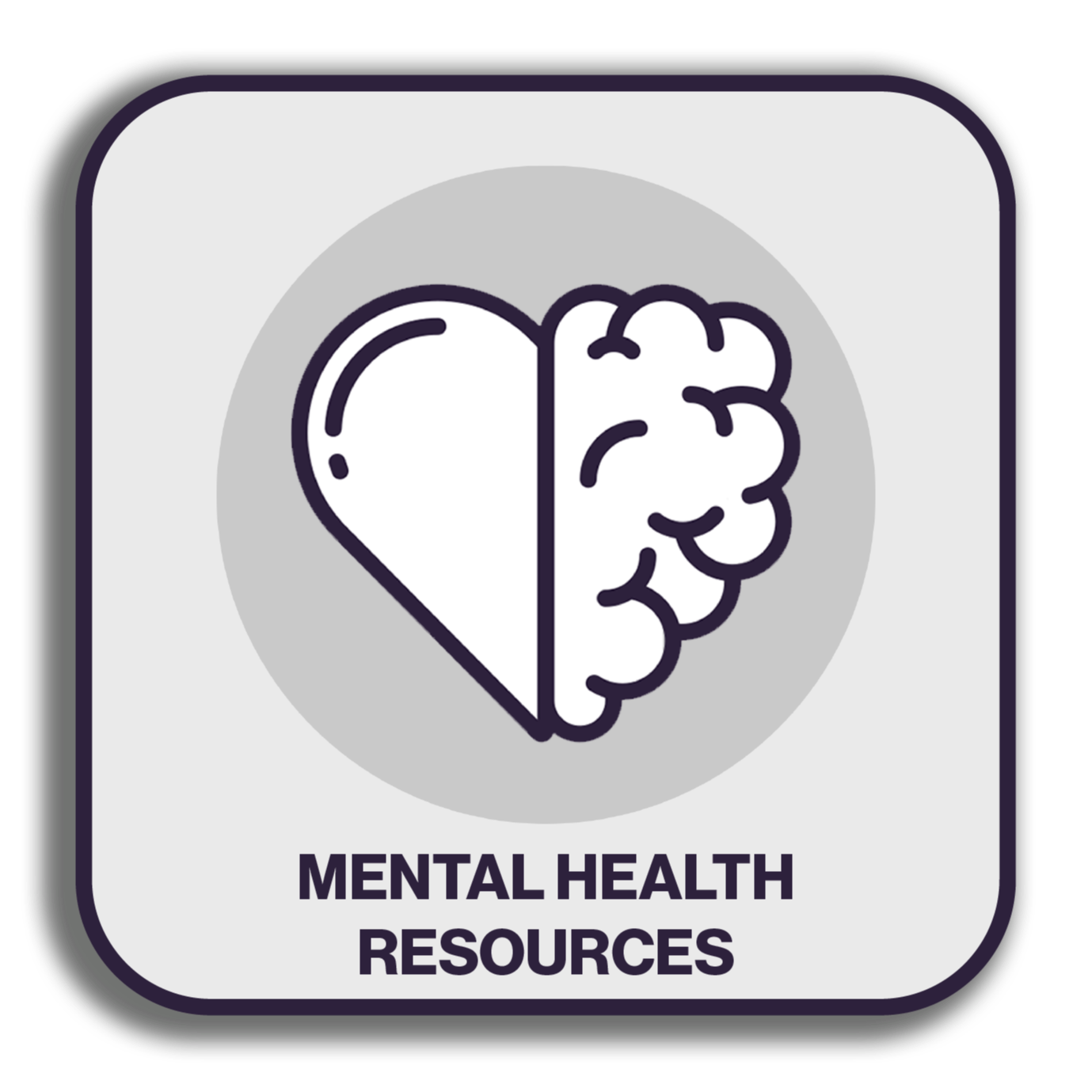 Mental Health Resources Button