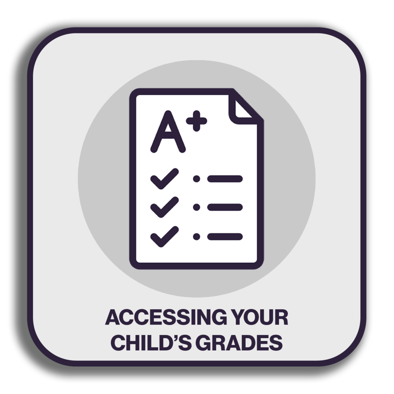Accessing Your Child's Grades Button