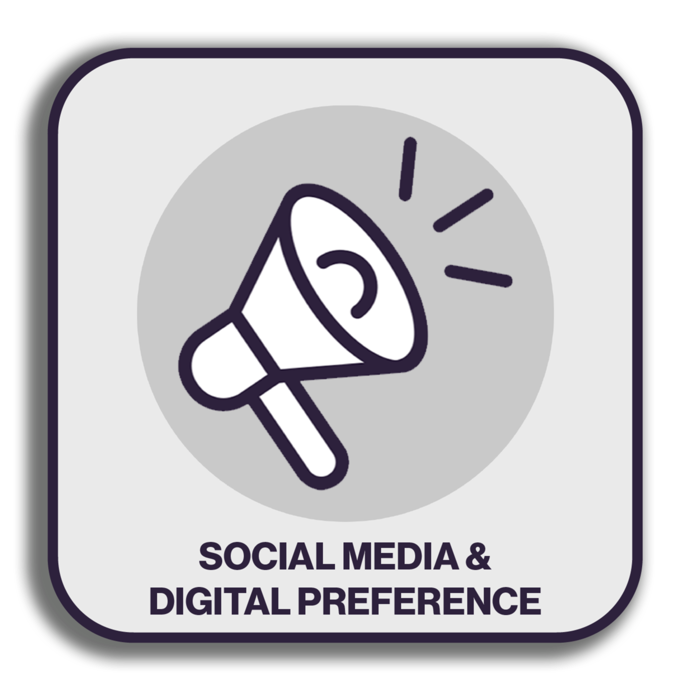 Social Media & Digital Preference Button