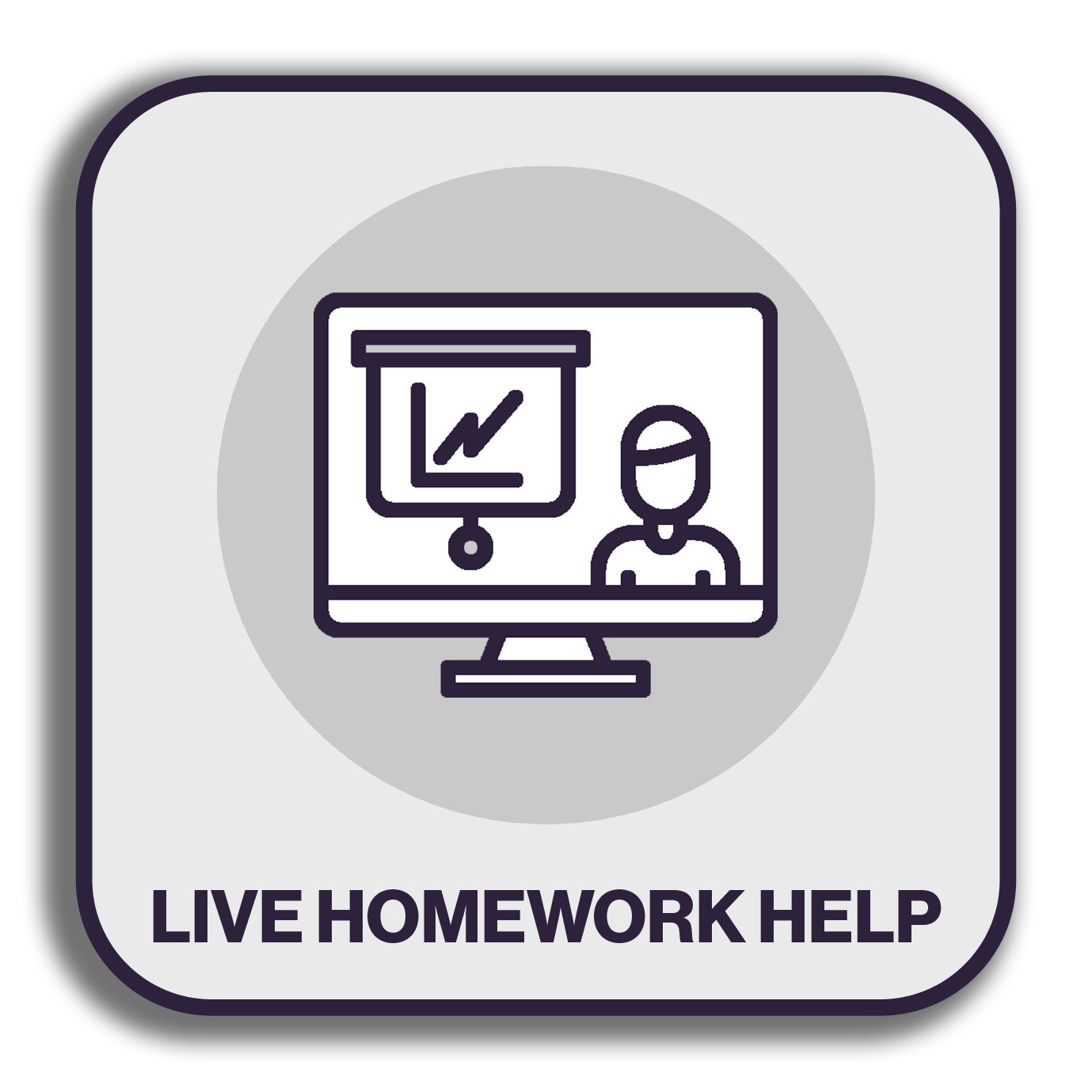 Live homework help icon