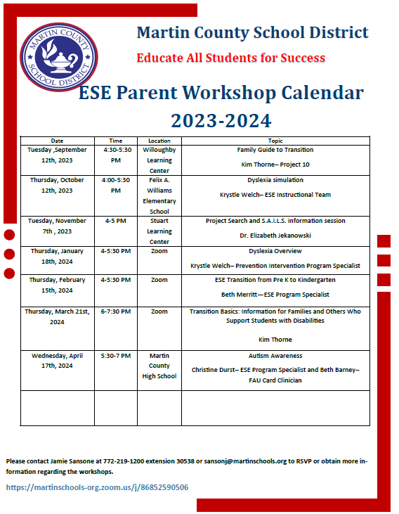 ESE Workshops