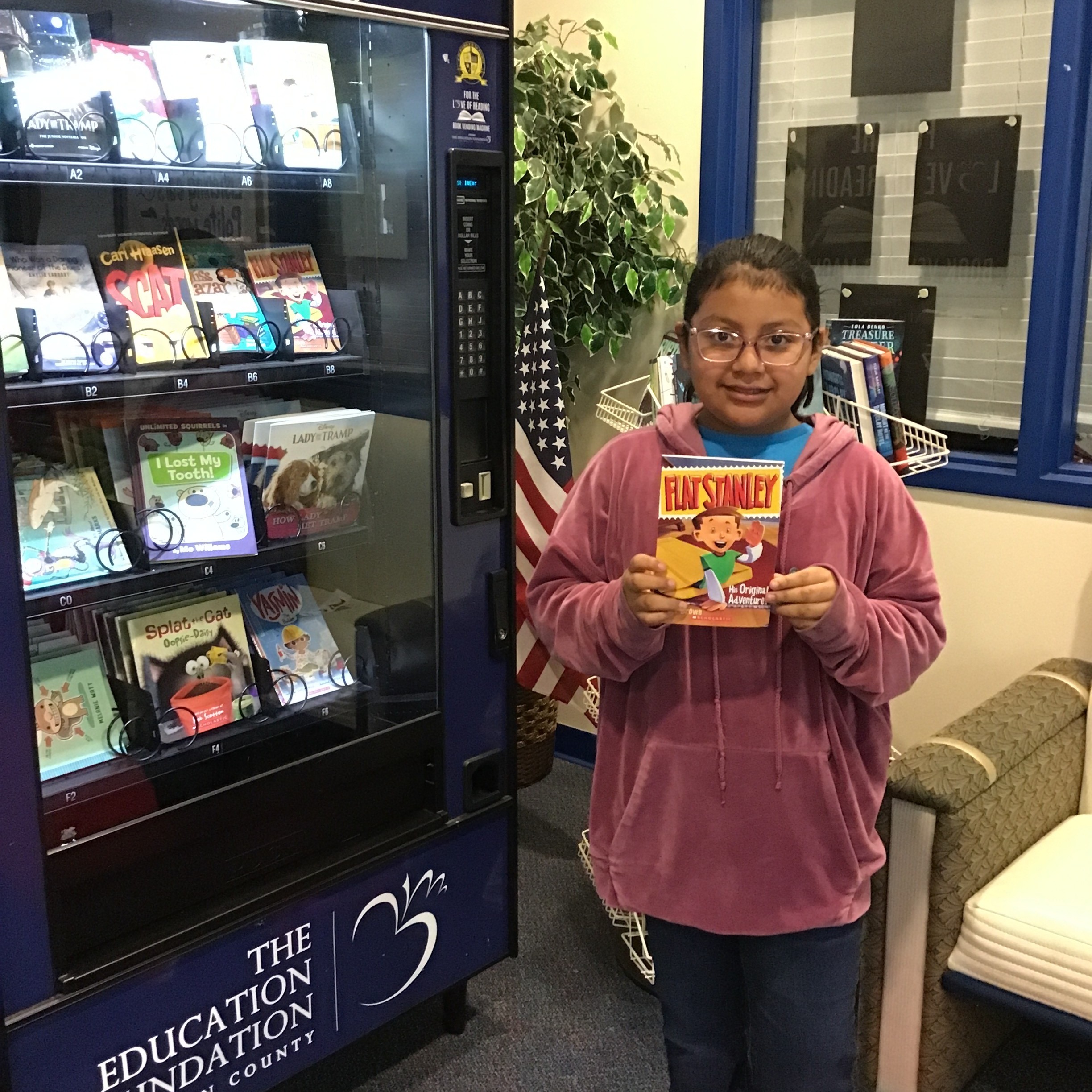 Book vending machine students