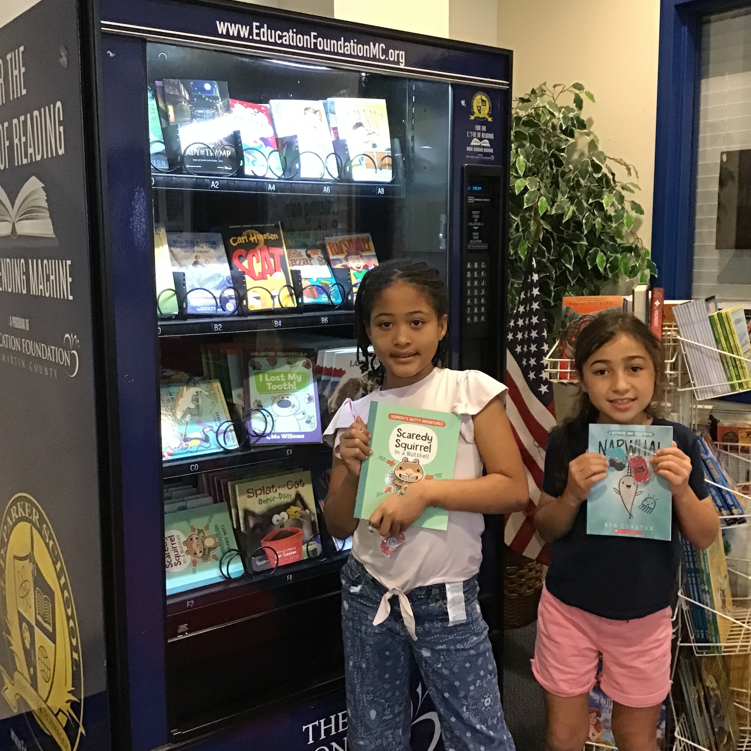 Book vending machine students