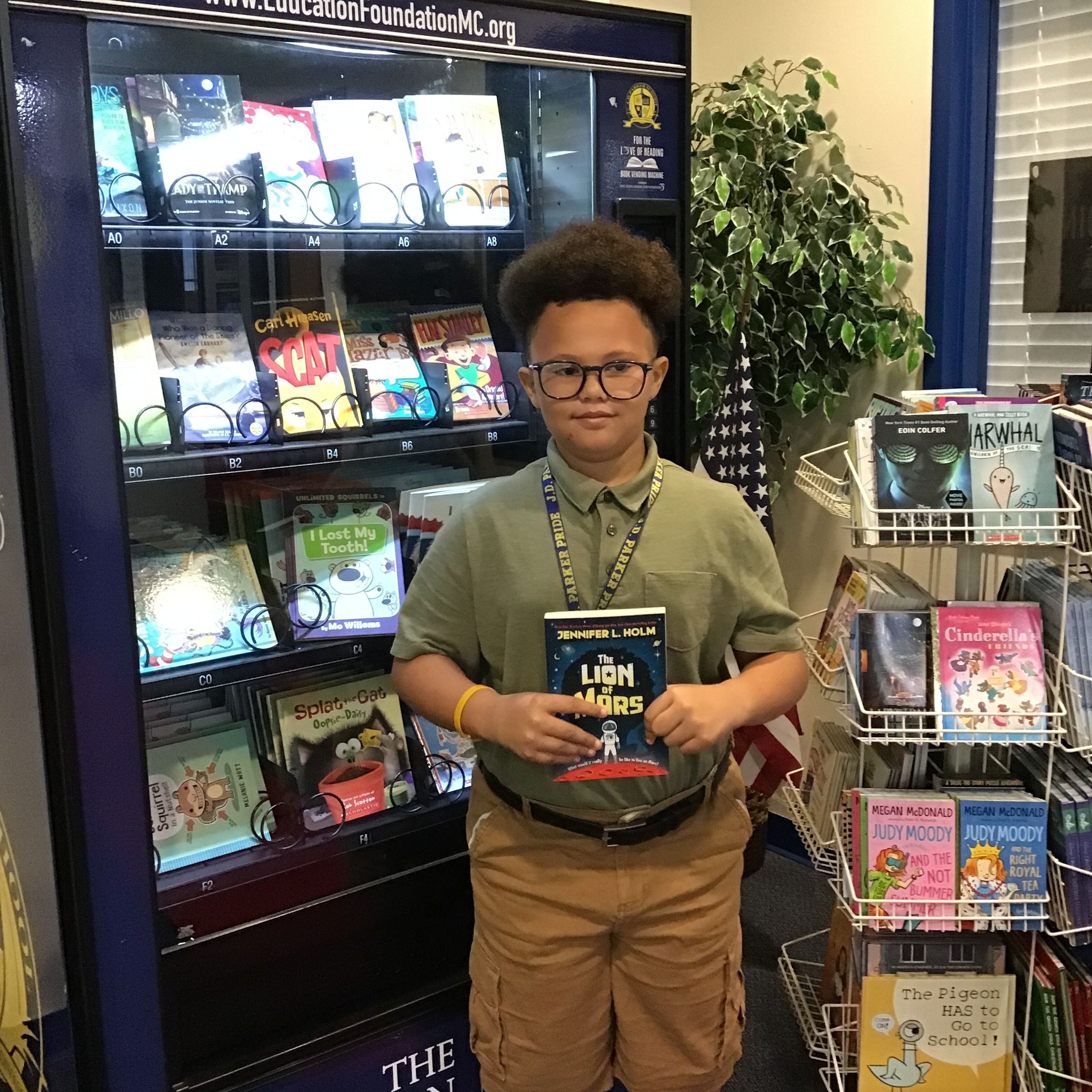 Book vending machine students
