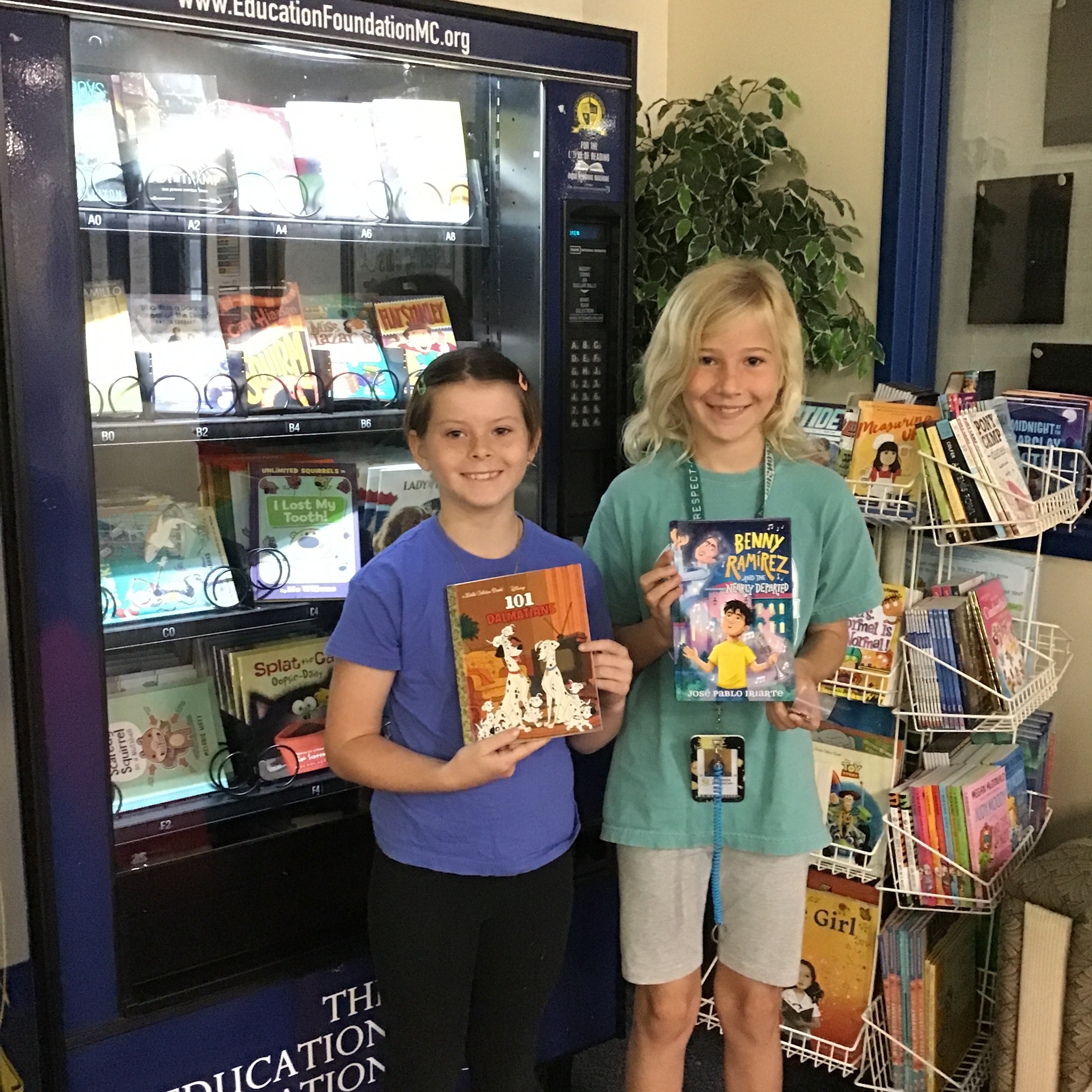 Book vending machine students
