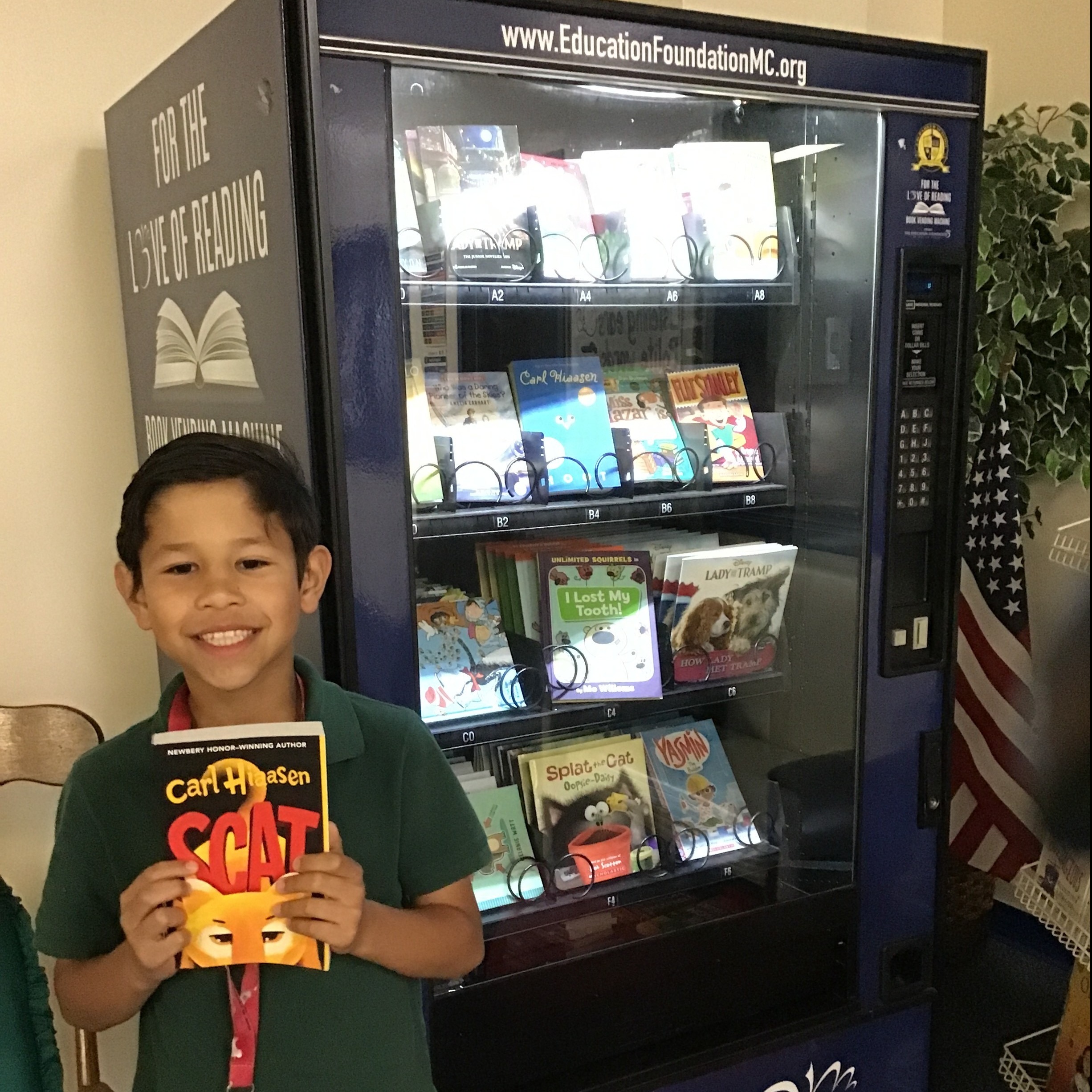 Book vending machine students