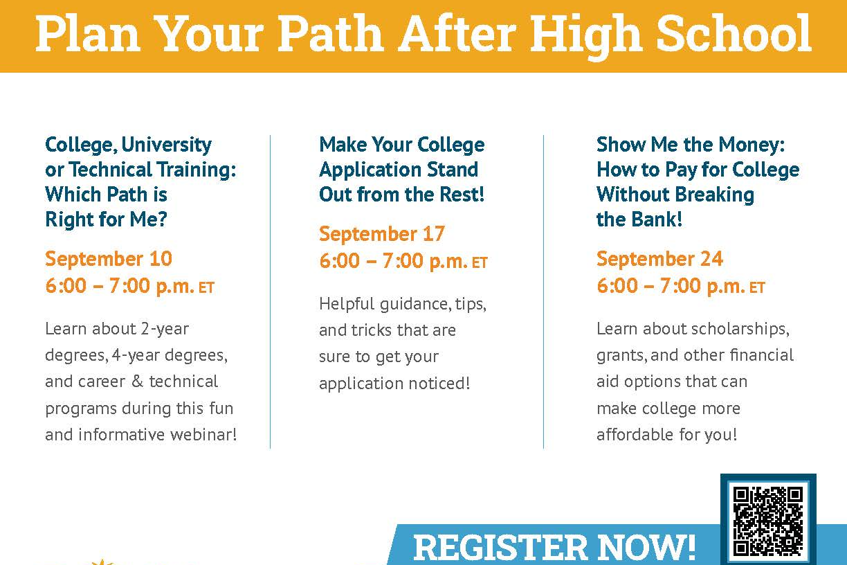 College 101 FREE Webinars