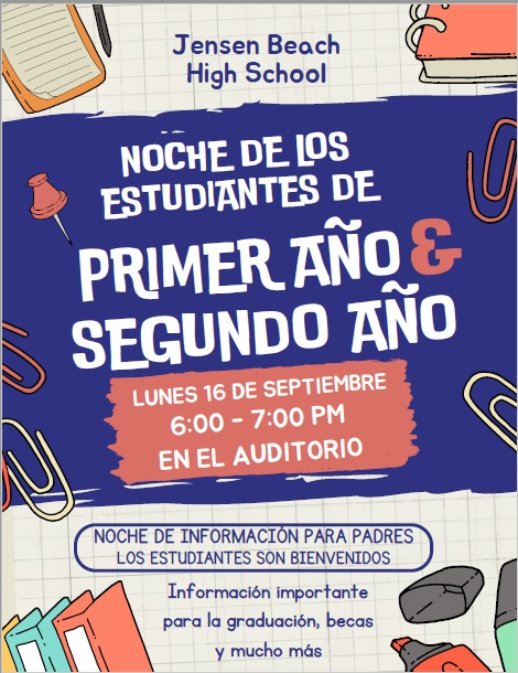 Freshman & Sophomore Night Spanish version