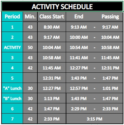 Activity Schedule